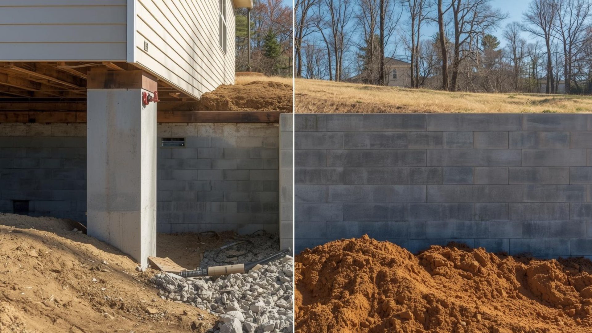Stem Wall vs Retaining Wall