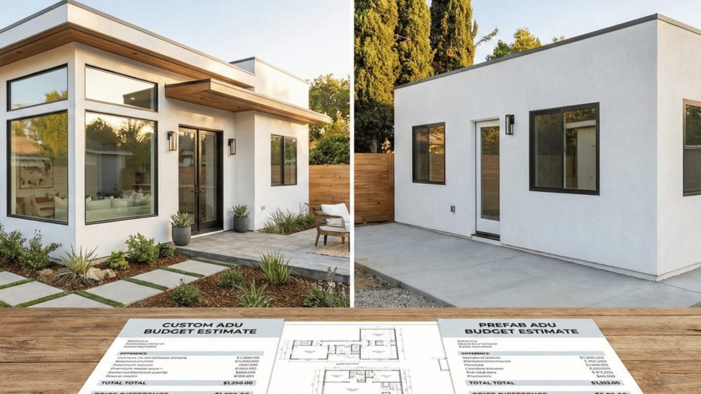 Custom ADU vs Prefab ADU: Making the Right Choice for Your Budget