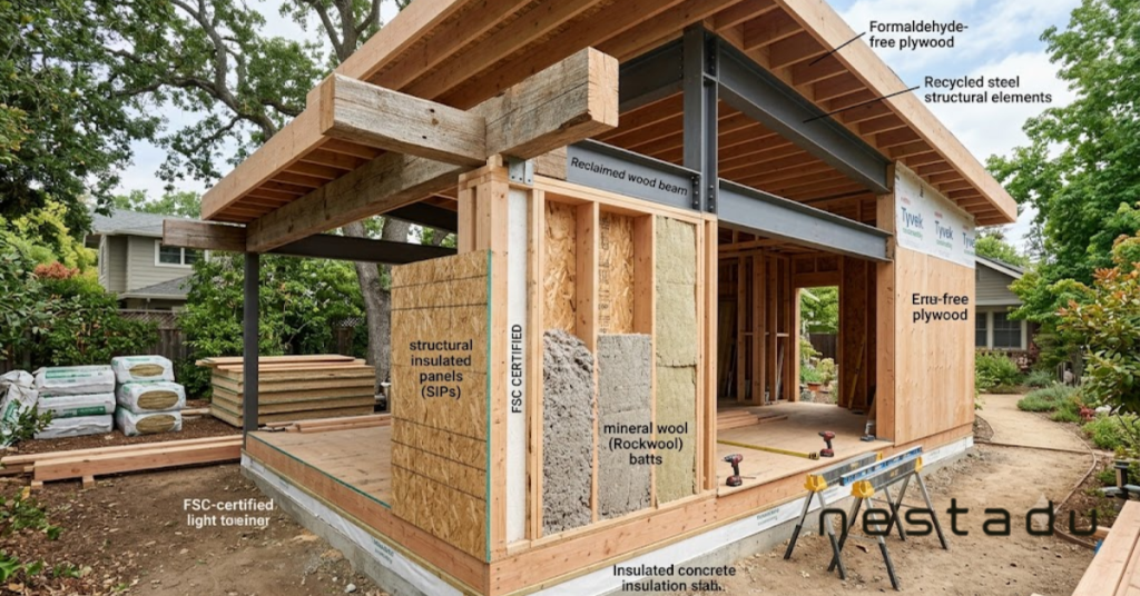 What are some eco-friendly materials for building an ADU? 1 Eco-friendly Materials