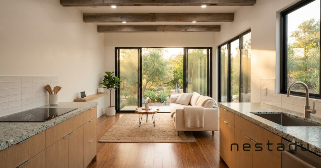 What are some eco-friendly materials for building an ADU? 2 green material