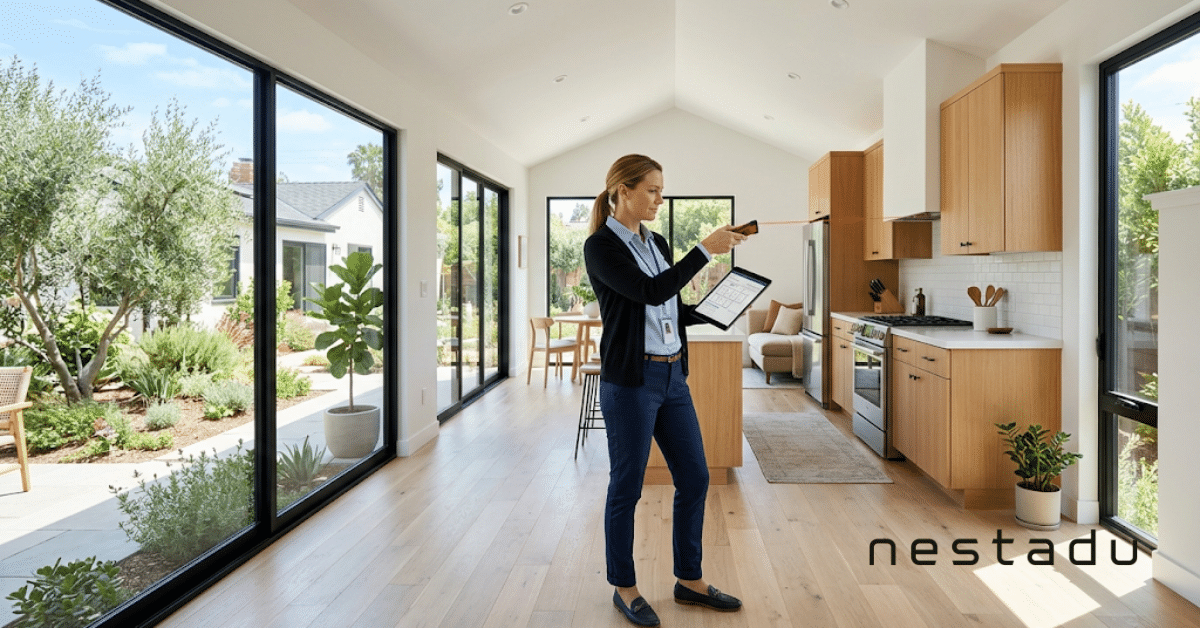How Can an ADU Increase Property Value? 2 Appraiser checking how an ADU can increase property value