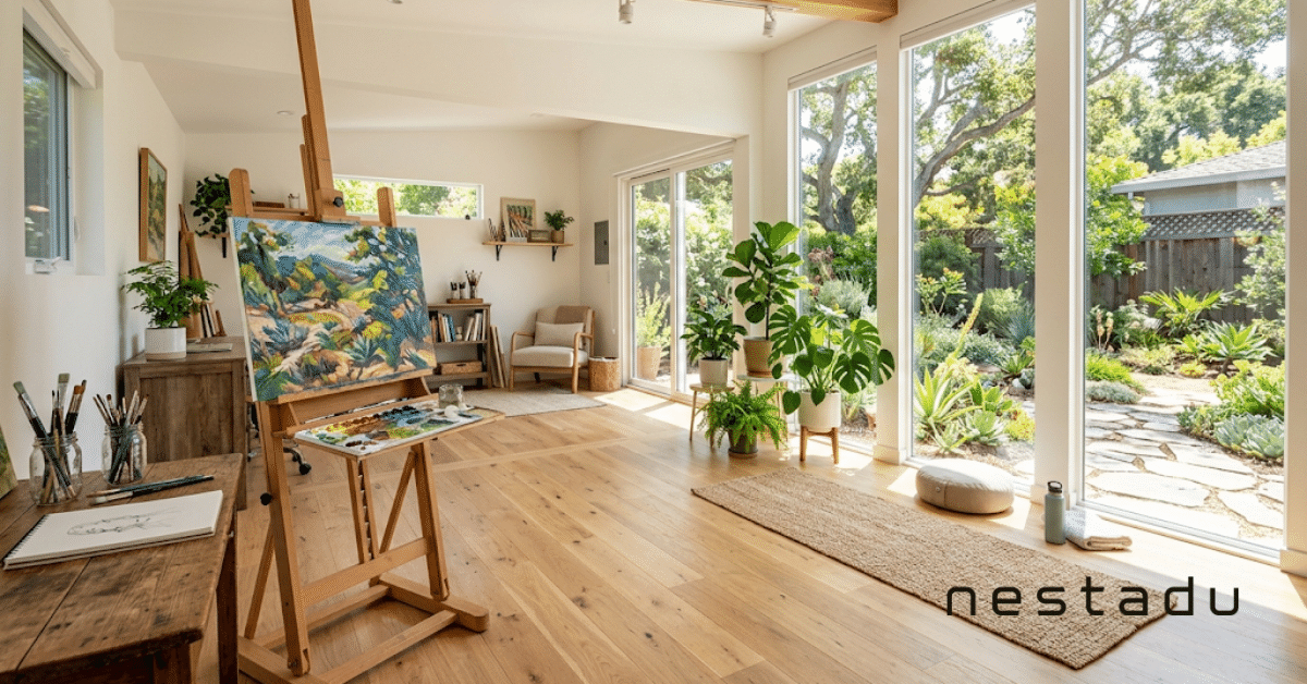 How Does an ADU Offer Flexible Living Arrangements? 2 Backyard ADU used as an art and yoga studio