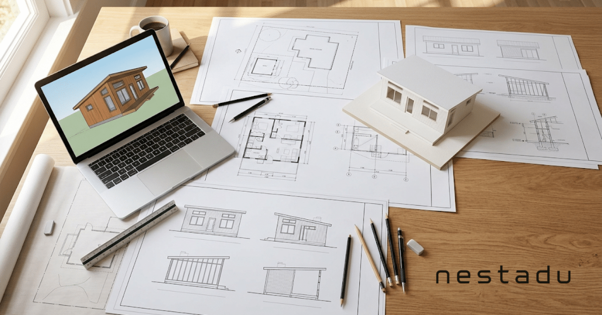 Plan set that meets the permit requirements for building an ADU